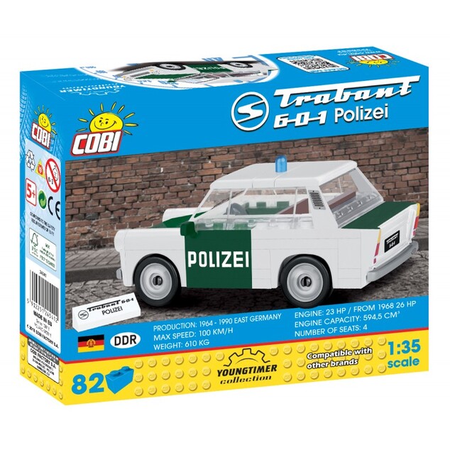 Cobi 24541 Youngtimer Trabant 601 Polizei  1:35