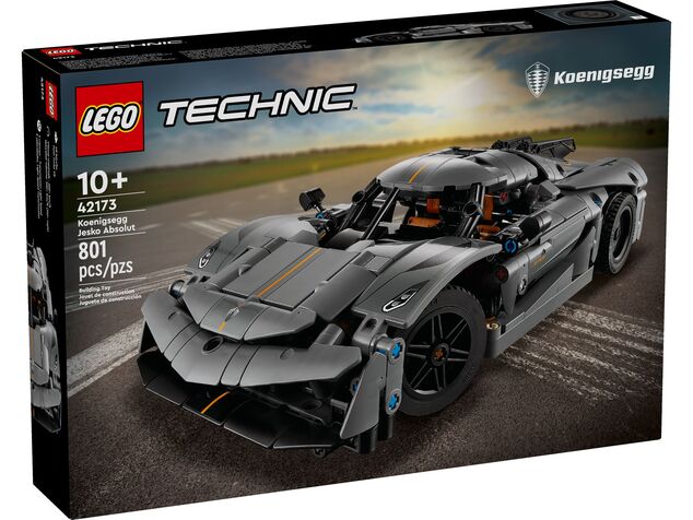 LEGO® Technic 42173 Sivé hyperauto Koenigsegg Jesko Absolut