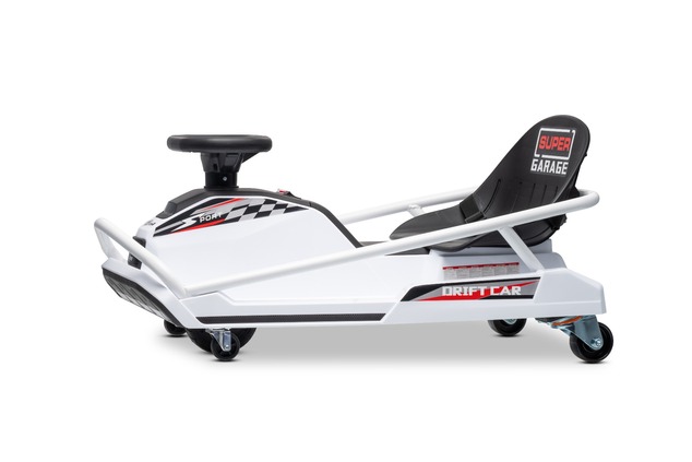 Beneo Motors Go-Kart da drift 24V, bianca, 300W Motore Brushless, Batteria al litio, Dr