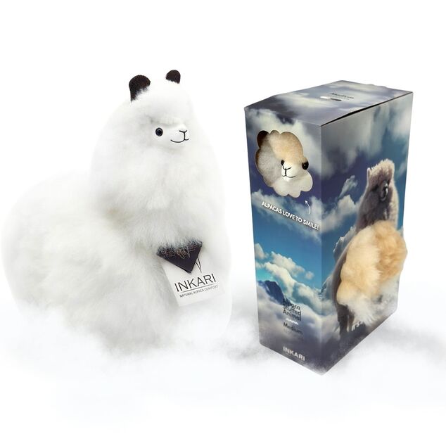 INKARI Plyšová hračka Alpaca Medium Ivory White 32cm