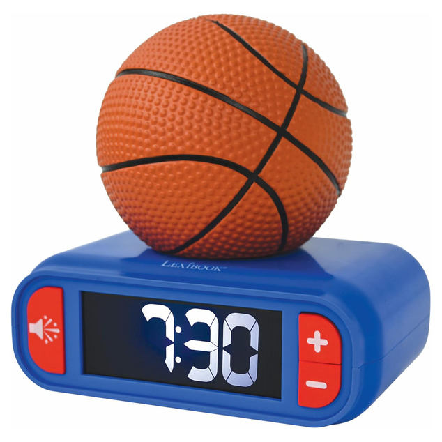 Budík s nočným 3D svetlom Basketball