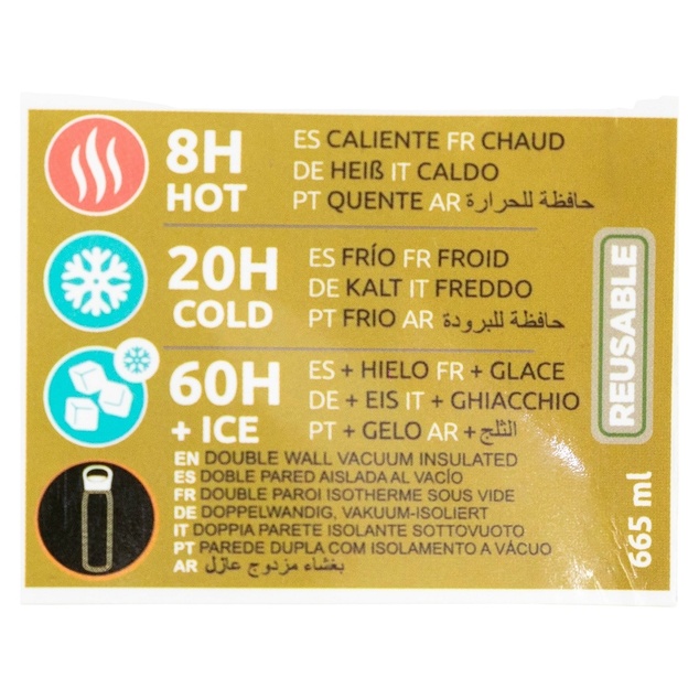 Marvel Borraccia Termica 665 ml, in acciaio inox