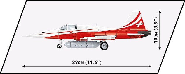 Cobi Northrop F-5E TIGER II Patrouille Suise, 1:48, 320 k