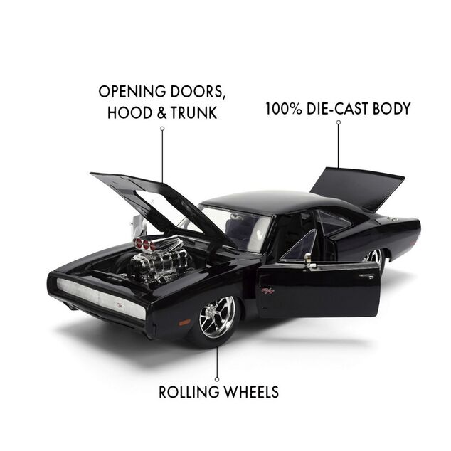Rýchlo a zbesilo auto 1970 Dodge Charger 1:24