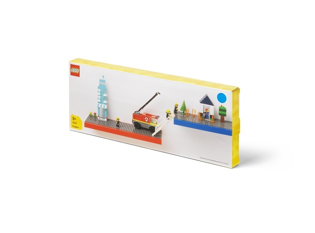 LEGO Polička na vystavenie stavebníc - modrá