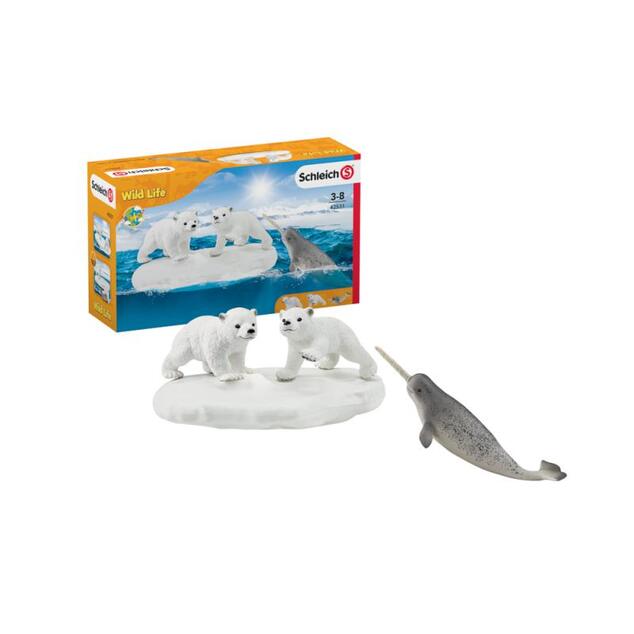 Schleich Ľadové medvede a kĺzačka