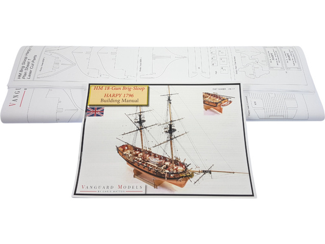 Vanguard Models HM Brig Harpy 1796 1:64 kit