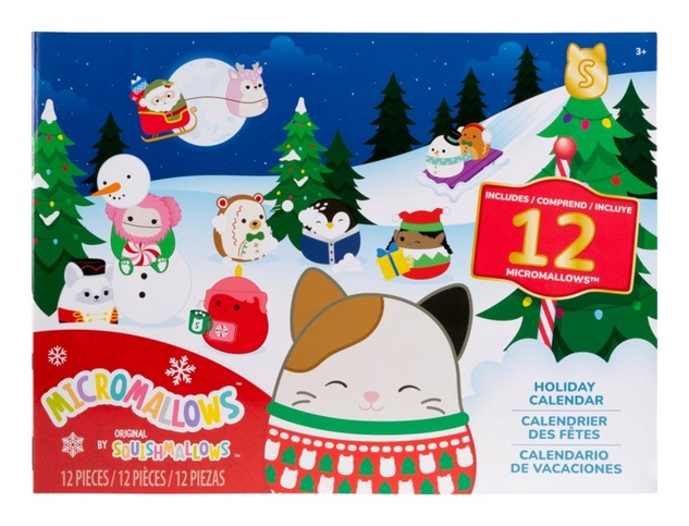 Squishmallows Micromallows 12-tägiger Plüsch-Adventskalender