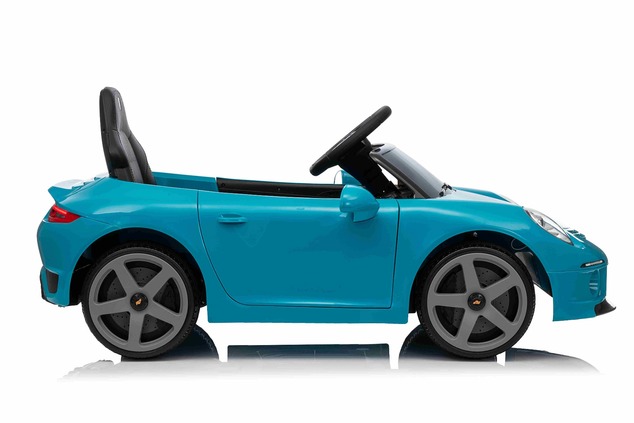Elektrické autíčko RUF GT 12V, modré, Otváracie dvere, 2.4 GHz diaľkové ovládanie, LED sve