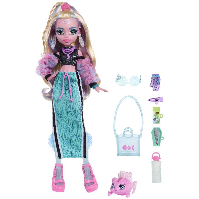 Mattel Monster High muñeca monstruo, Lagoona Blue, JHK33