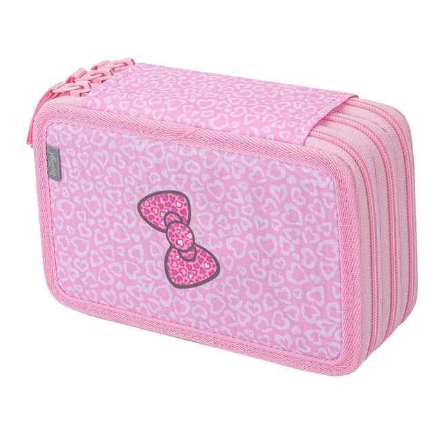 BAAGL Trousse scolaire à trois étages Hello Kitty Sweet Leopard GRS