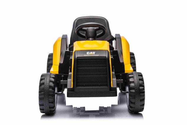 Licencovaný elektrický Báger Caterpillar, Jednomiestny, žltý, USB vstupom na MP3 Prehrávač