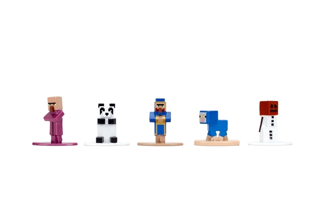 Minecraft Kovové zbrateľské nanofigúrky 18 ks, Wave 13