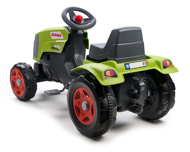 Falk Tractor de pedales Claas Arion 470 con remolque