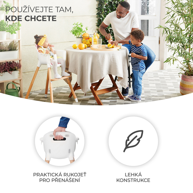 KINDERKRAFT Hochstuhl Sienna grau