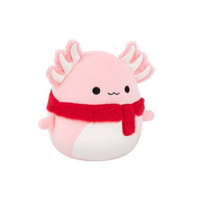 Squishmallows Ružový axolotl so šálom Archie, 30 cm