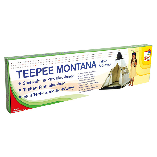 Bino Stan TeePee, beige-bleu