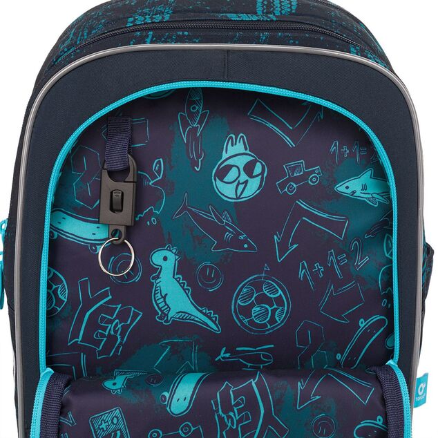 Zaino scolastico leggero con robot Topgal ENDY 25075