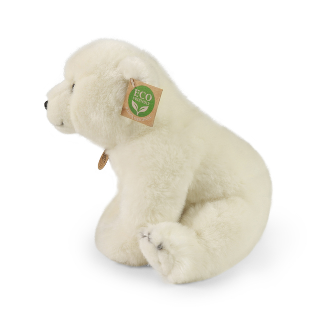 Plüsch Eisbär sitzend 28 cm UMWELTFREUNDLICH
