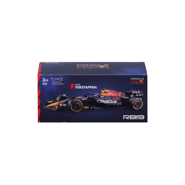 Bburago 1:43 RACE Formula F1 - Red Bull Racing RB20 (2024) #1 (Max Verstappen) - with driv