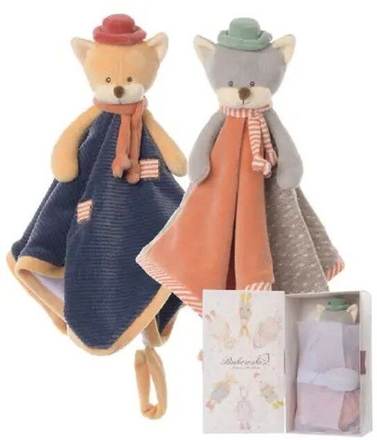 BK BEN BABY RUG mazilica s narančastim šeširićem (30x30 cm) s poklon kutijom