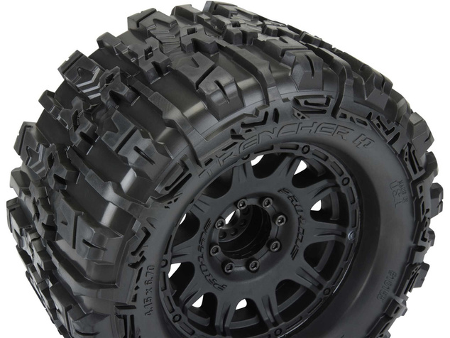 Pro-Line kolo 3.8", pneu Trencher HP Belted, disk Raid H17 čierny (2)