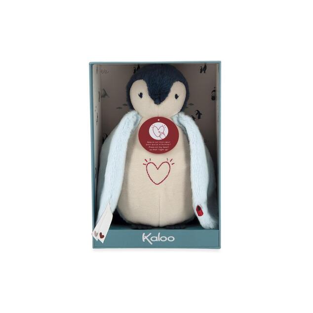 Kaloo Complices Kinder-Nachtlicht Plüsch-Pinguin blau 20 cm