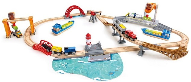 Hape Vláčiková dráha - Prístav s nakládkou a vykládkou