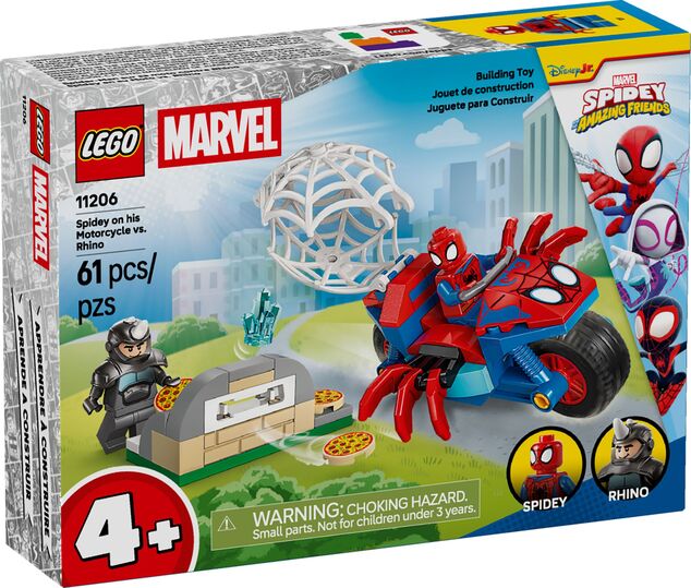 LEGO® Marvel 11206 Spidey auf dem Motorrad vs. Rhino