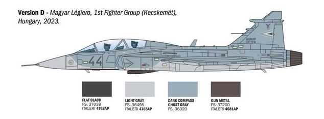 Model Kit letadlo 91216 - JAS-39 Twin Seater (1:72)