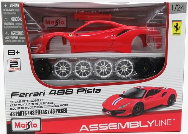 Maisto - KIT FERRARI ASSEMBLY LINE, Ferrari AL - Ferrari 488 Pista, 1:24