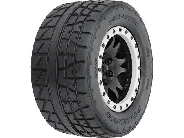Pro-Line koleso 4.3", pneumatika Menace HP Belted Pro-Loc, disk čierny 24mm (2) (X-Maxx)