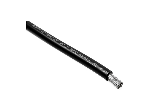 Kábel so silikónovou izoláciou Powerflex 8AWG čierny (1m)