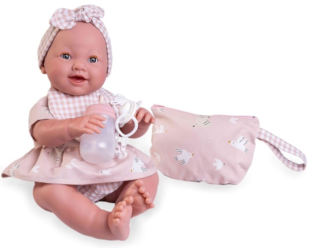 Antonio Juan 50393 MIA - muñeca realista que parpadea y hace pipí con cuerpo de vinilo completo