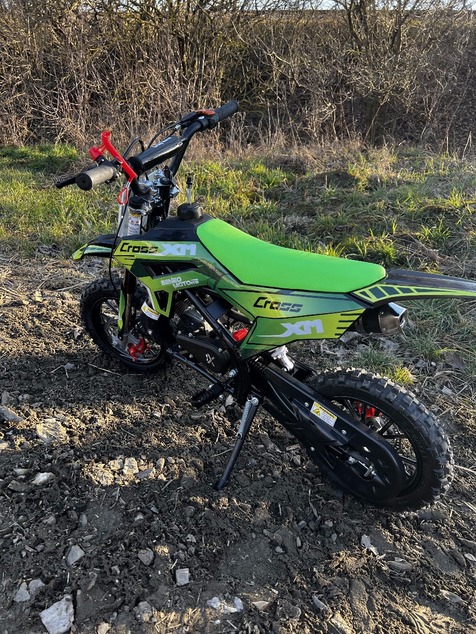 Motocicleta de gasolina para niños Beneo Motors CROSS XM roja - 50cm3
