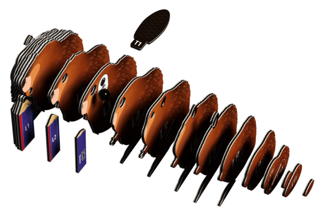 EUGY Biber 3D Kartonpuzzle