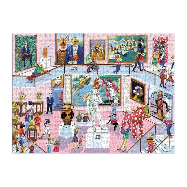 Galison Puzzle Hunde-Galerie 1000 Teile