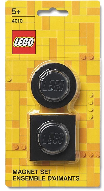 LEGO magnetky, set 2 ks čierna