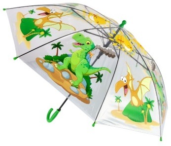 Dáždnik Dinosaurus plast/kov vystreľovací 64cm