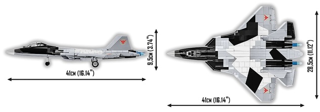 Cobi TOP GUN SU-57 Felon, 1:48, 816 k, 1 f