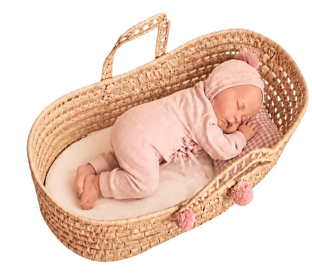 Antonio Juan 33022 LUNA – bambola realistica dormiente con corpo in tessuto morbido – 42 cm