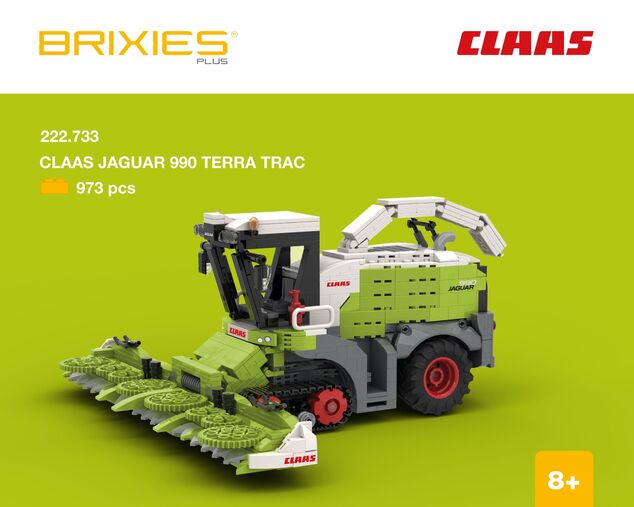 BRIXIES Plus 222.733 CLAAS JAGUAR 990 TERRA TRAC - zberacia rezačka, 973 k