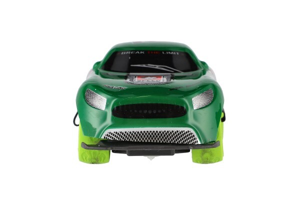 Auto RC závodné 2,4 GHz plast 12cm na batérie so svetlom zelené