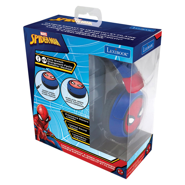 Lexibook Faltbare kabellose Kopfhörer Spider-Man