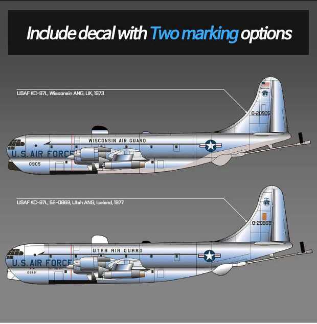 Modellbausatz Flugzeug 12640 - USAF KC-97L Stratofreighter (1:144)