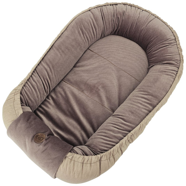 EKO Babynest Baumwolle Samt Dunkelrosa 85x50cm