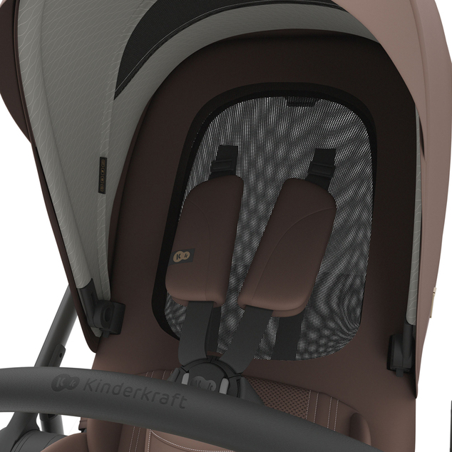 KINDERKRAFT Kočík kombinovaný 3v1 Prime 3 Velvet Mocca
