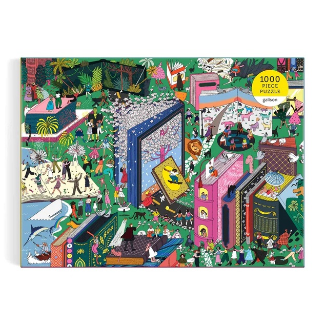 Galison Puzzle Bücherwelt 1000 Teile