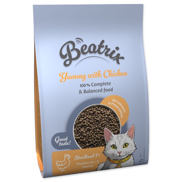 Beatrix Sterilised s kuracím mäsom 1,4 kg