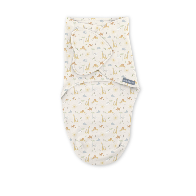 INGENUITY Zavinovač SwaddleMe™ Uliatka pamuk 1 TOG 0-3m Monogram Collection™ Safari Swa